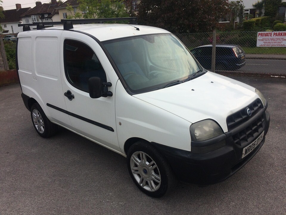 NO VAT 2005 05 Fiat Doblo Cargo Van 1.9 JTD SX, Diesel, Manual, White, 127K Miles, MOT October