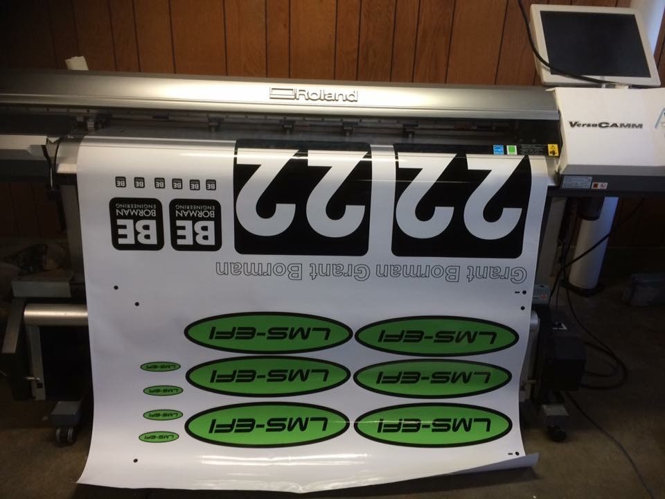 Roland Versacamm VP-540i with take-up unit/TwoLaminators/Computer/print material