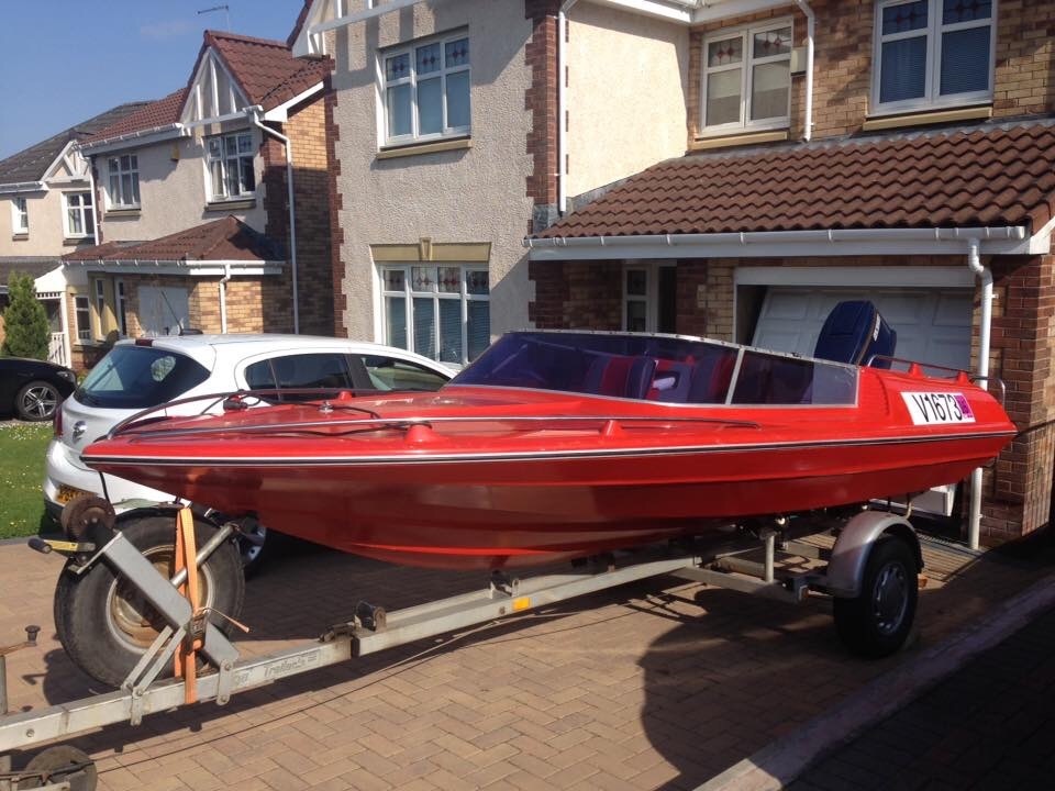 17ft Broom Aquarius speedboat 90hp outboard and trailer in Uphall, West Lothian Gumtree