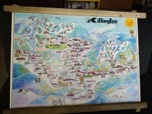 Rare Framed Custom Original Print: Killington, Vermont Landscape Portrait. 1981