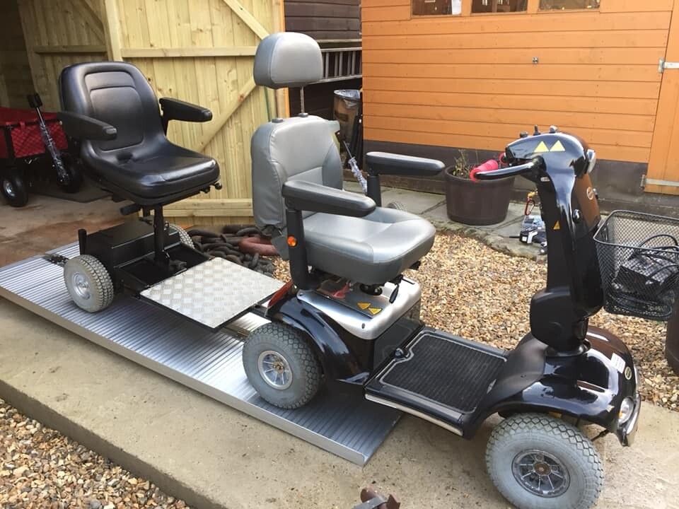 RARE TWIN 2 SEATER SHOPRIDER CADIZ BLACK ALL TERRAIN HEAVY DUTY