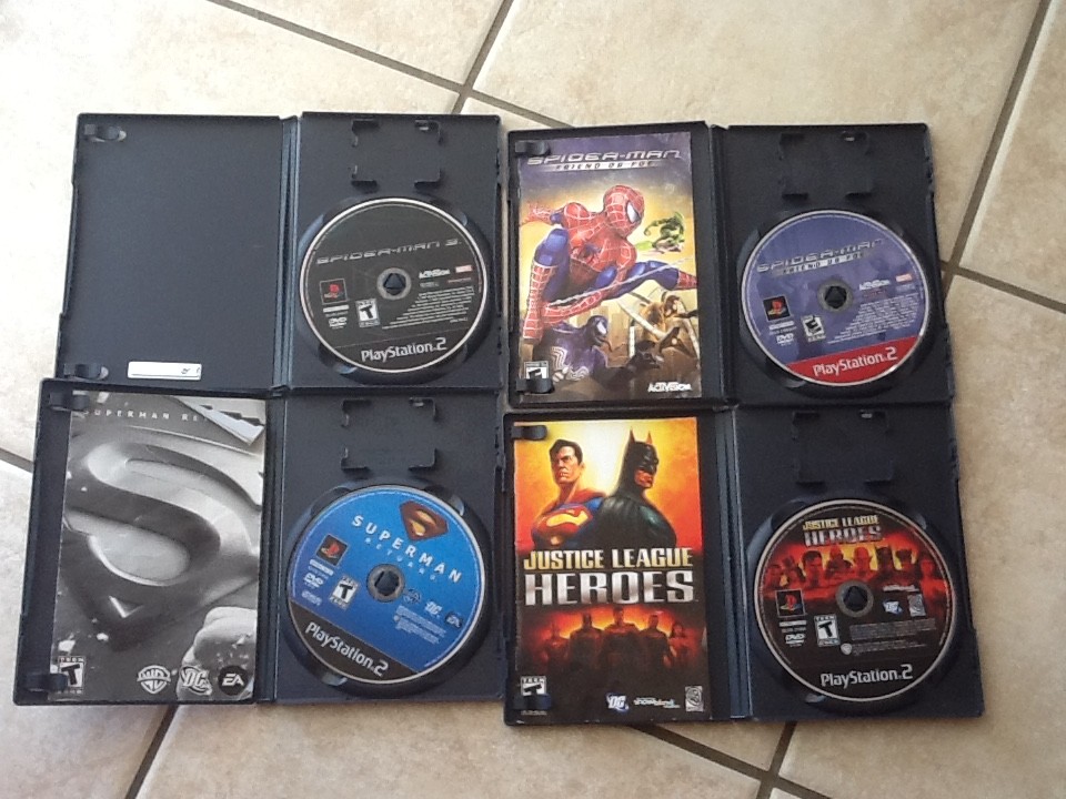 Huge Playstation 2 PS2 Video Game Lot Kids E-T Lego Star Wars Super Hero + More