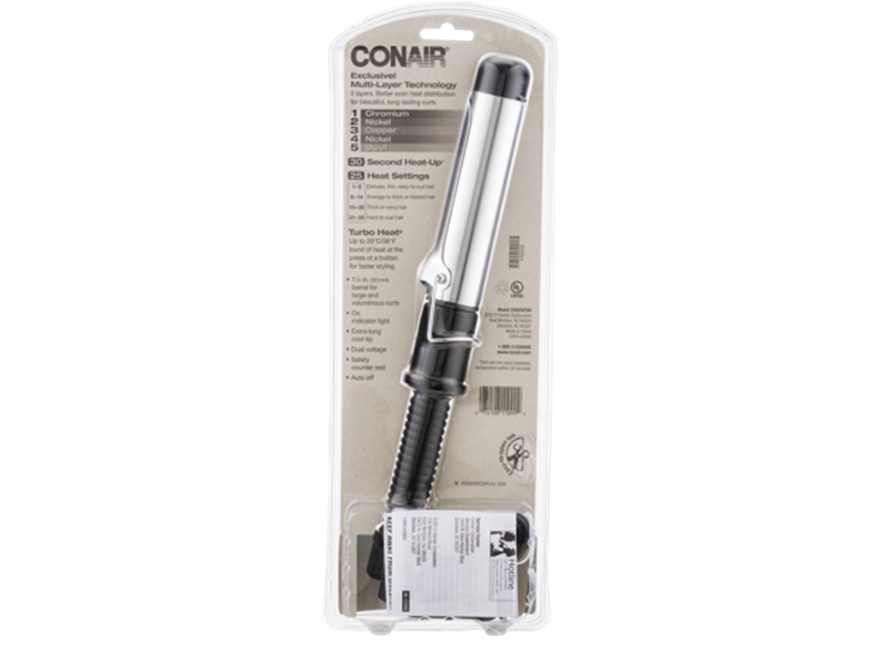 Conair Hot Sticks Curling Iron, Instant Heat, Multi-Layer Barrel, 1 1/4 Inch
