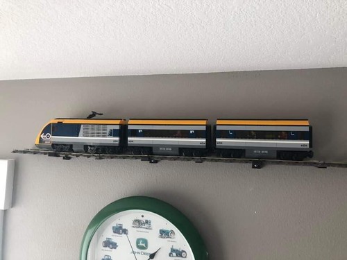 Wall Mounts Display & Functional for LEGO Train Track w/Hardware
