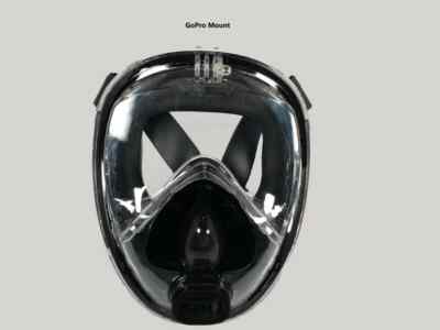 Full Face Scuba Diving Mask RKD D40 for 2nd Stage regulator  w/go pro attachment