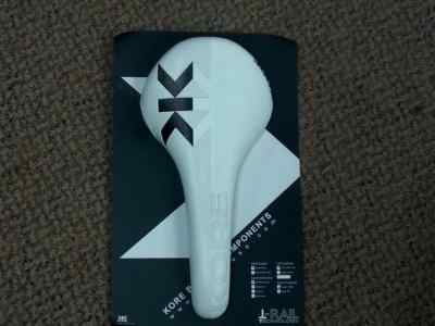 NOS brand new KORE i beam tRail Saddle -White Streamline