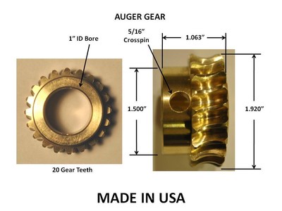 Ariens Snowblower Worm Gear and Shaft Rebuild Set 52402600 524026 ST724 ST824