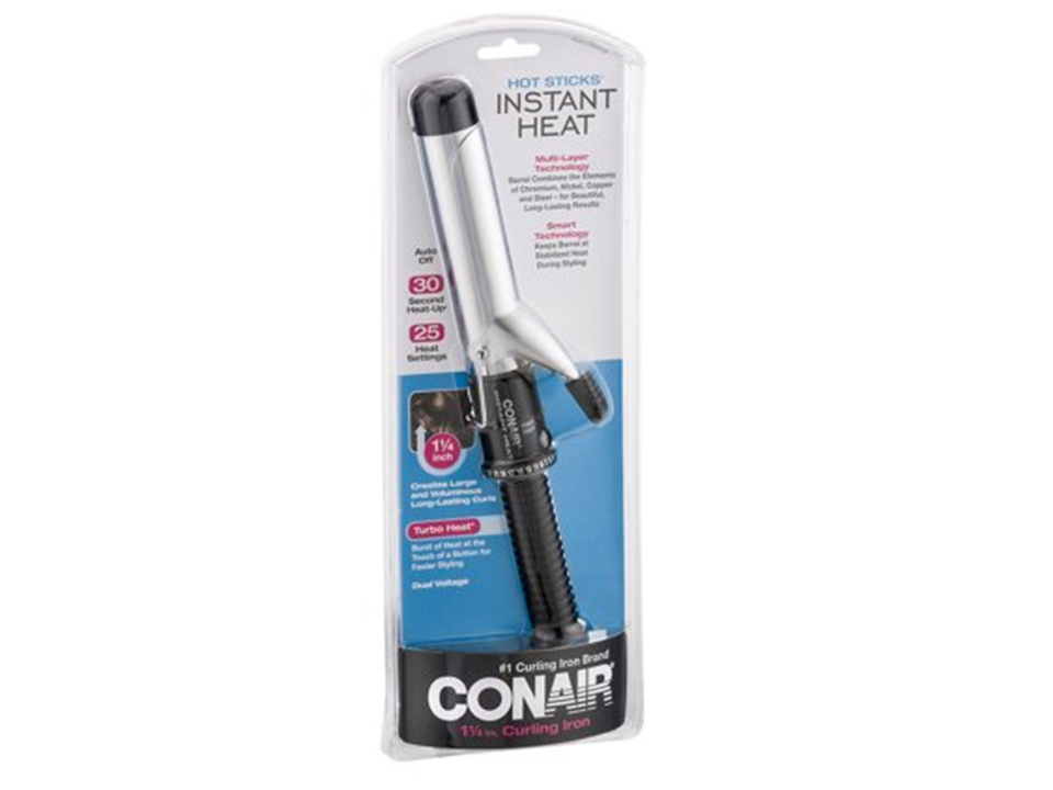 Conair Hot Sticks Curling Iron, Instant Heat, Multi-Layer Barrel, 1 1/4 Inch