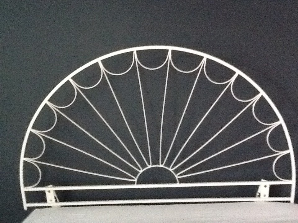 White Half Moon Headboard | in Mirfield, West Yorkshire | Gumtree