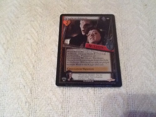 BUFFY CCG AC 121 WRATH OF ANGELUS FOIL?  UNLIMITED EDITION CARD