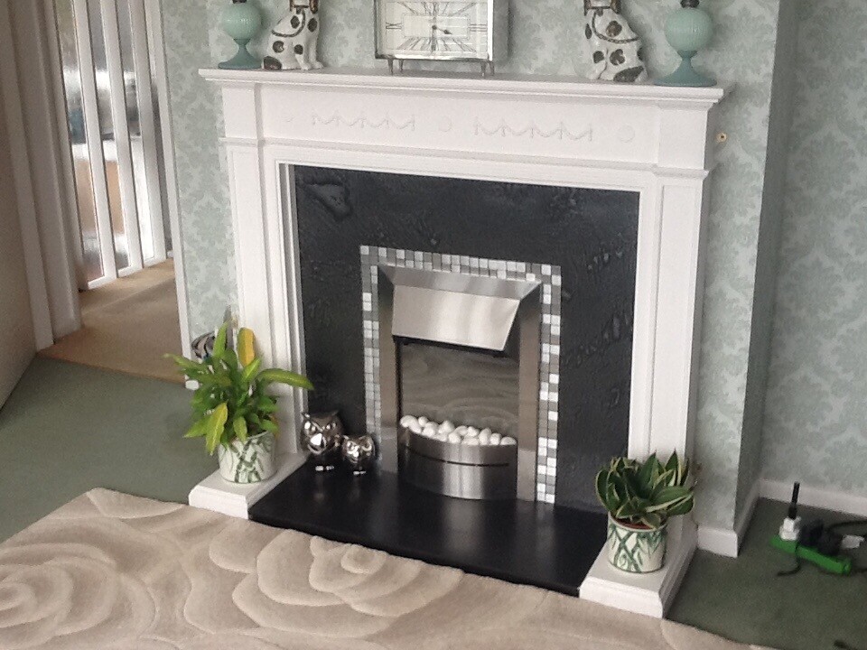Fireplace surround with electric fire | in Fleetwood ...
