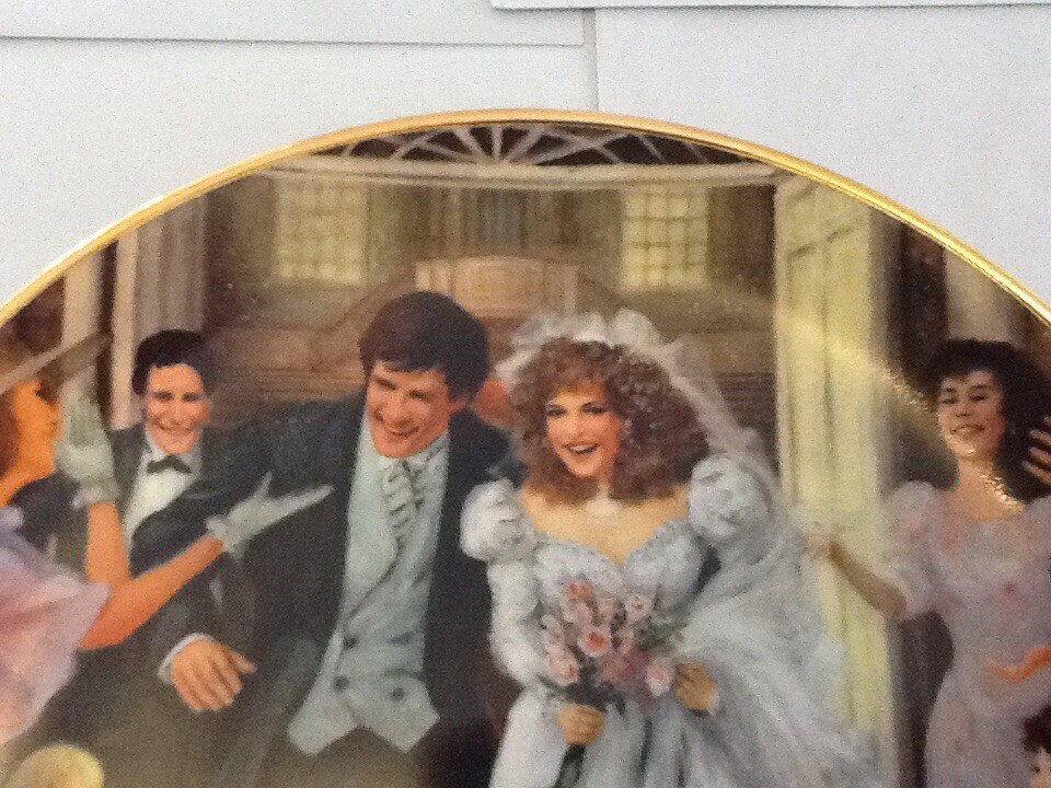 Portraits of American Brides Sarah by Rob Sauber (#7) Porcelain Plate PN 1448M