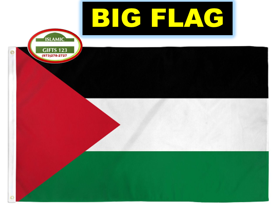 Palestine Flag 3 Ft x 5Ft BIG Jerusalem Free GAZA  AL Quds Dome Of Rock Islamic