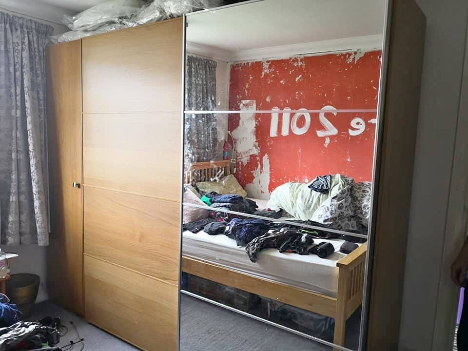 Ikea Pax Sliding Doors Wardrobe With Slim Side Delivery Available