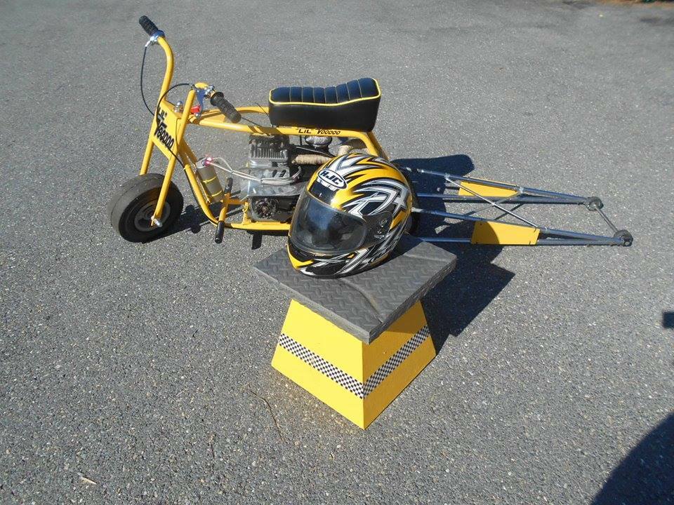 custom drag race mini bike