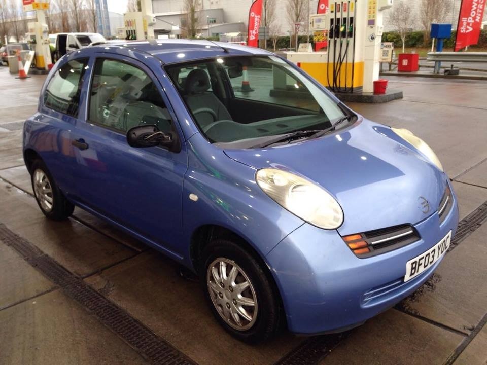 2003 03 Reg Nissan Micra 1.2 S Petrol, Manual, 3 Door, Metallic Blue
