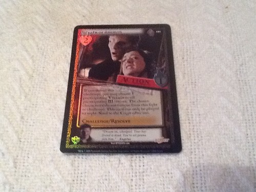 BUFFY CCG AC 121 WRATH OF ANGELUS FOIL?  UNLIMITED EDITION CARD