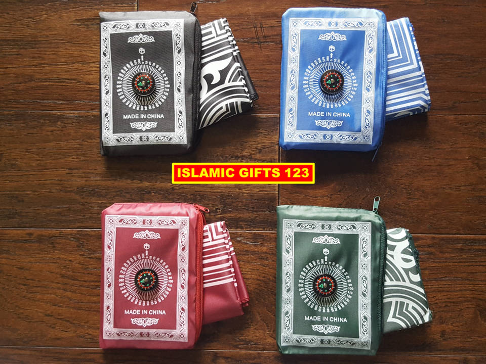 [2] Pocket Prayer Mat Islamic Prayer Rug Islamic wedding favor Ramadan Decor EID