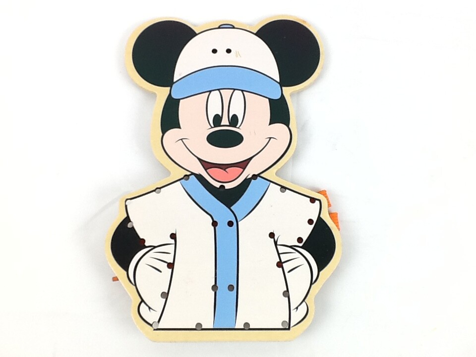 Disney, Mickey Mouse Clubhouse, Wooden, Lacing Learning Toy.