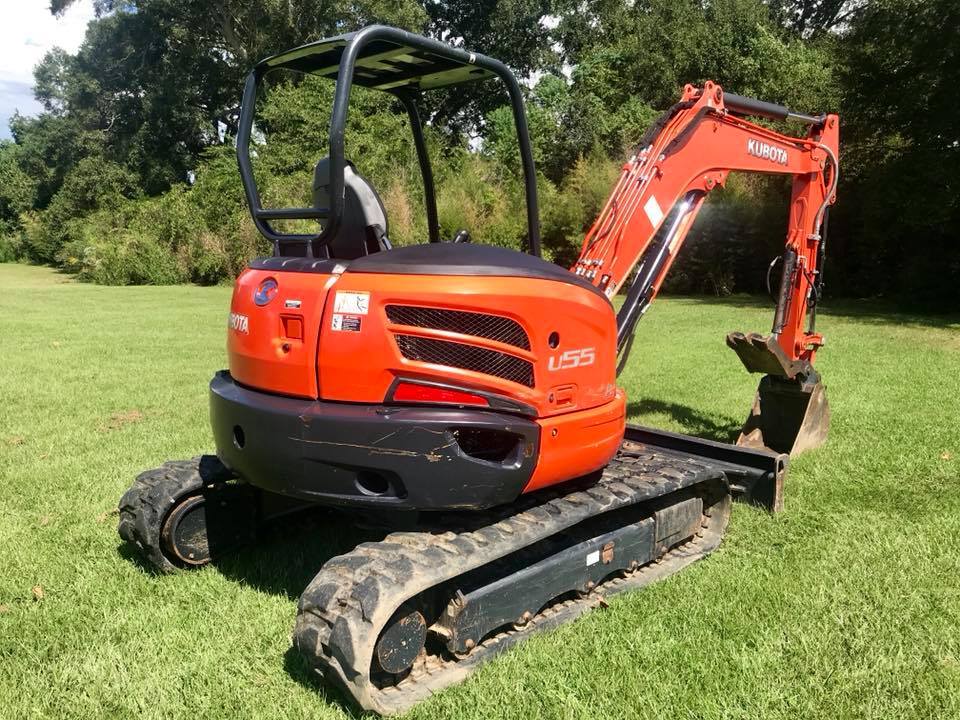 2014 Kubota U55 Excavator **732 Hours** 47 HP 2.6L kubota diesel engine