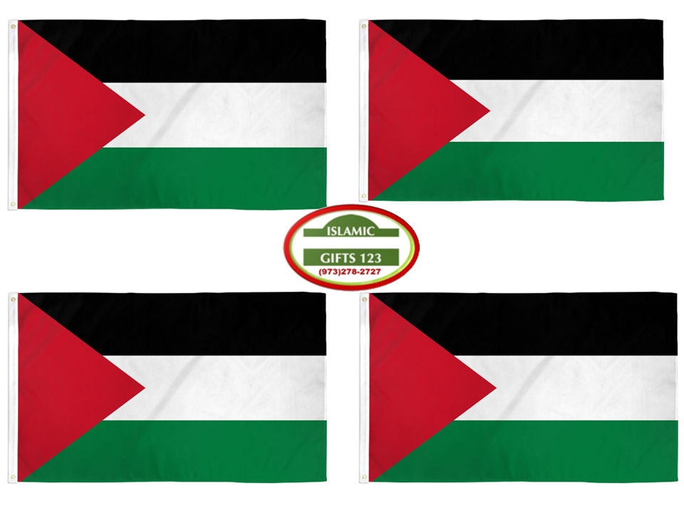 Palestine Flag 3 Ft x 5Ft BIG Jerusalem Free GAZA  AL Quds Dome Of Rock Islamic