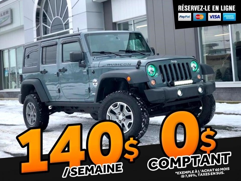 Jeep Wrangler Modèle Rubicon 4 portes traction intégrale 2015 à vendre 2015 Jeep Wrangler