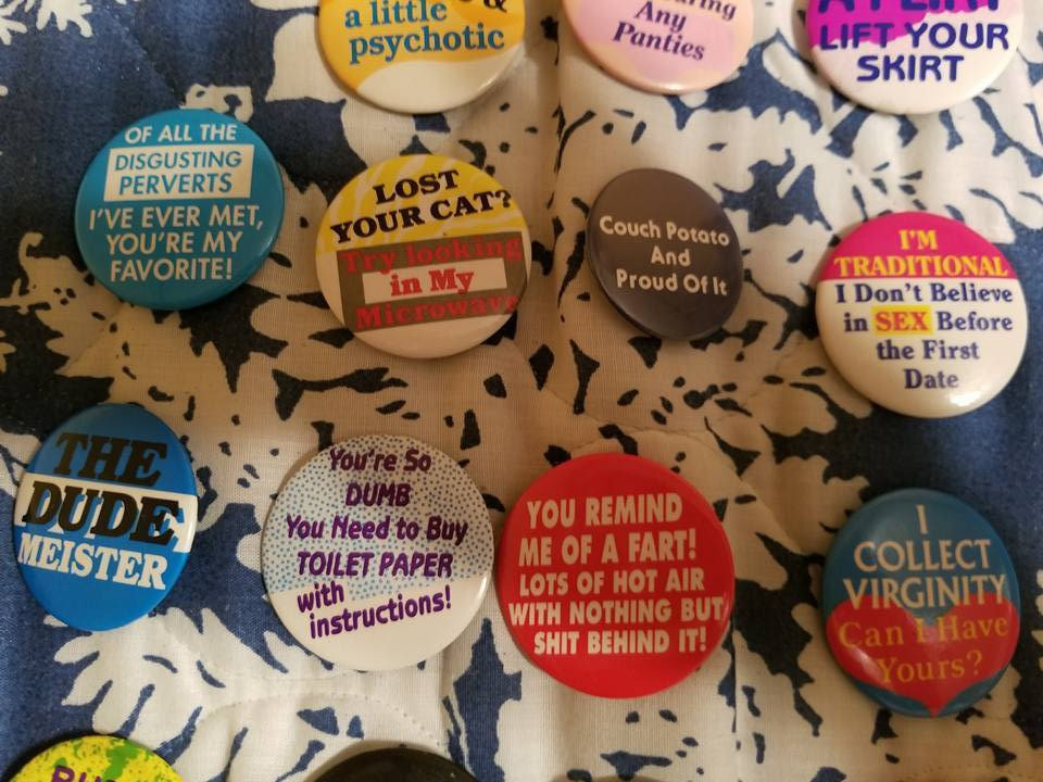 Pinback Button Collection of 18 - Various