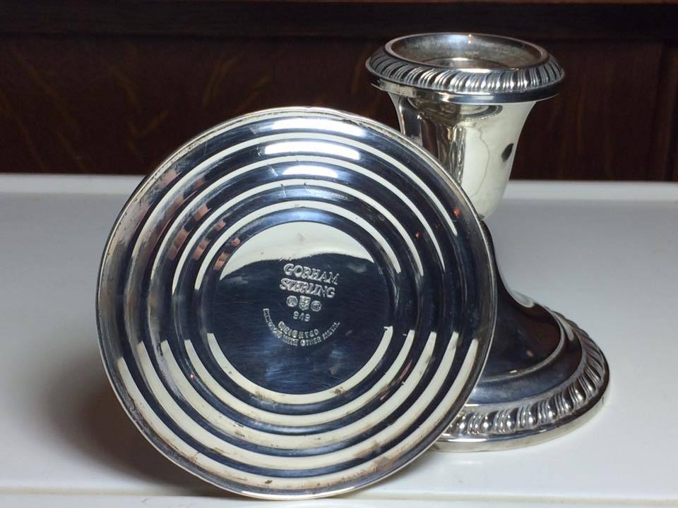 Gorham weighted sterling silver candlestick holders