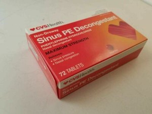 Cvs Non Drowsy Sinus Pe Decongestant Phenylephrine 10 Mg Max