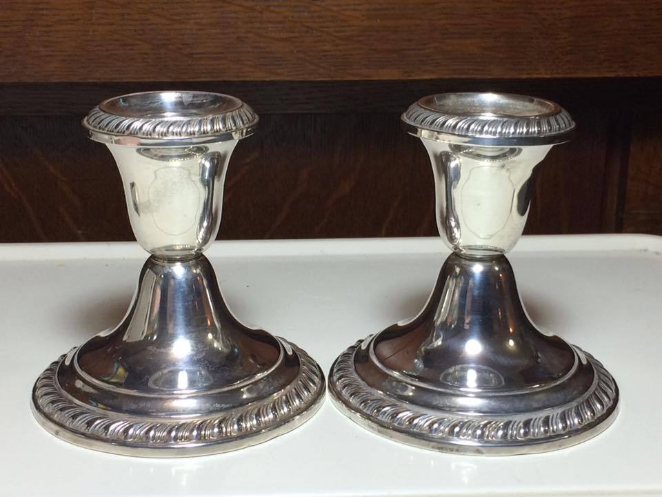 Gorham weighted sterling silver candlestick holders