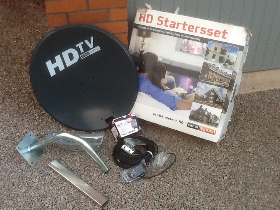 SATELLITE DISH 64cms HD DUO LNB brand new including installation