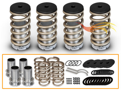 90-94 Mazda 323 Protege COILOVER LOWERING COIL SPRINGS KIT GOLD