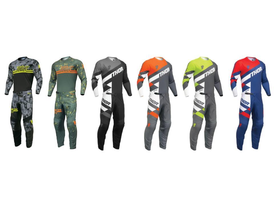 Thor MX Sector Digi Camo / Checker Youth Jersey & Pant Combo Set ATV Riding Gear