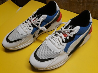 Puma RS 9.8 Fresh Low Nylon Trainers UK11/US12/EU46 371571-02 White/Blue/Red