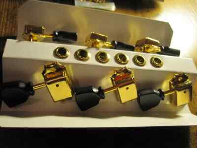 GOTOH SD90 3x3 Gold w Black Keystone Buttons Tuning Keys Shipping included