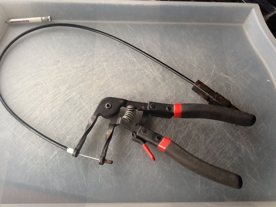 Blue point ratcheting cable hose clamp pliers in Shotts, North