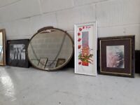 Pictures & Mirrors FROM £3 each Copley Mill Low Cost Moves 2nd Hand Furniture STALYBRIDGE SK15 3DN