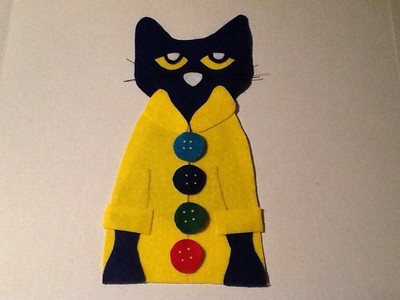 Pete the Cat & His 4 Groovy Buttons Felt Flannel Board Story Teacher Resource