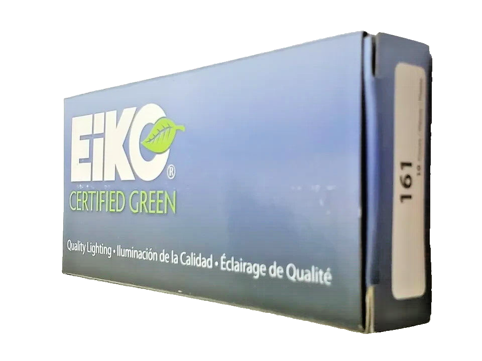 Box of 10 Eiko 161 Miniature Lamps 14 Volt 0.19 Amps Miniature Wedge Base Auto