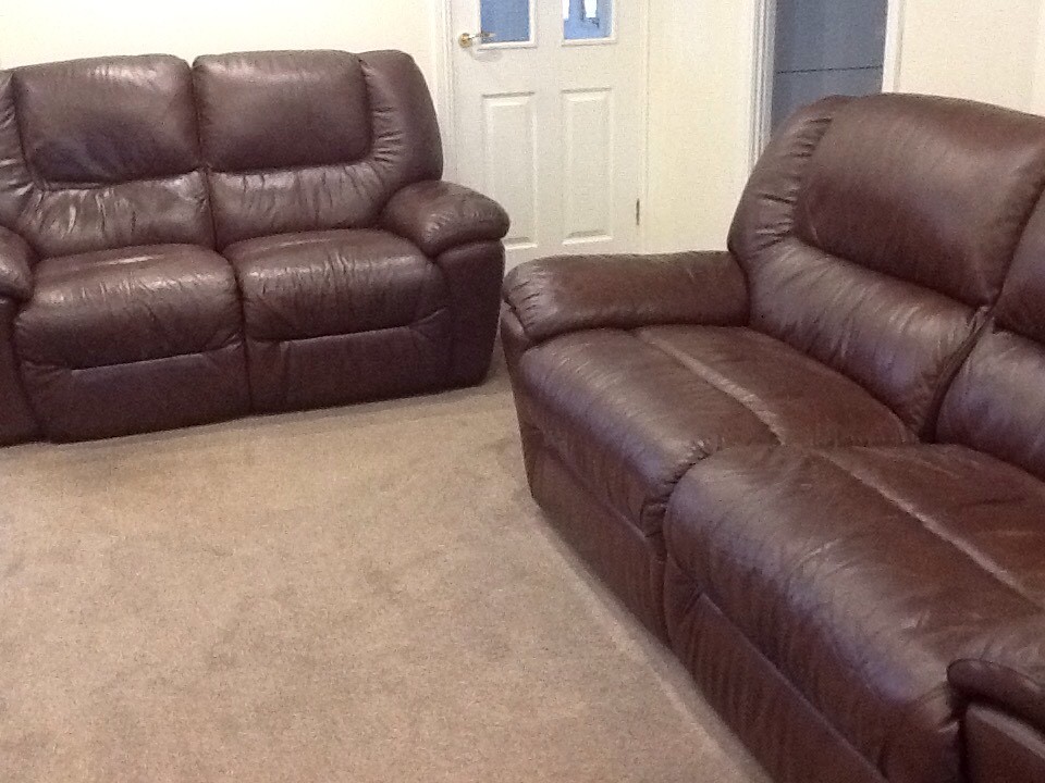 Leather Suite / Sofa Recliners. in Kilwinning, North Ayrshire Gumtree