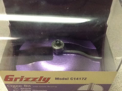Grizzly Industrial Ogee Bit With Guide Bearing Model C1417z