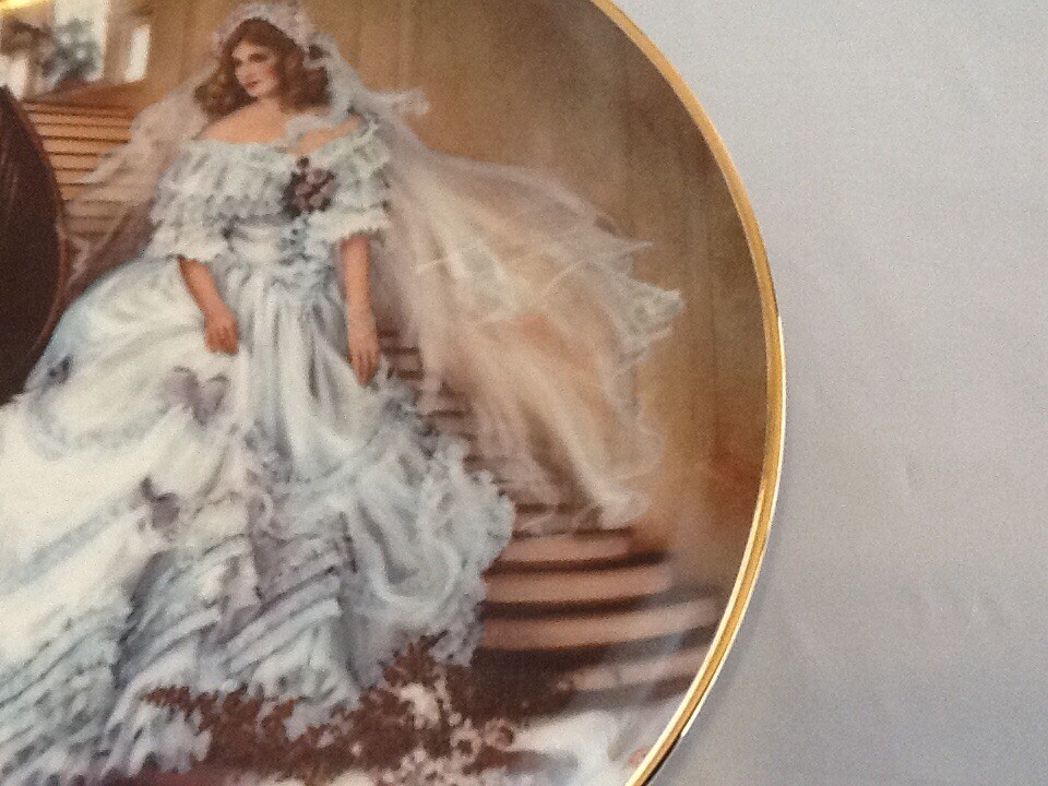 Portraits of American Brides Caroline by Rob Sauber #1 Porcelain Plate PN 0037I