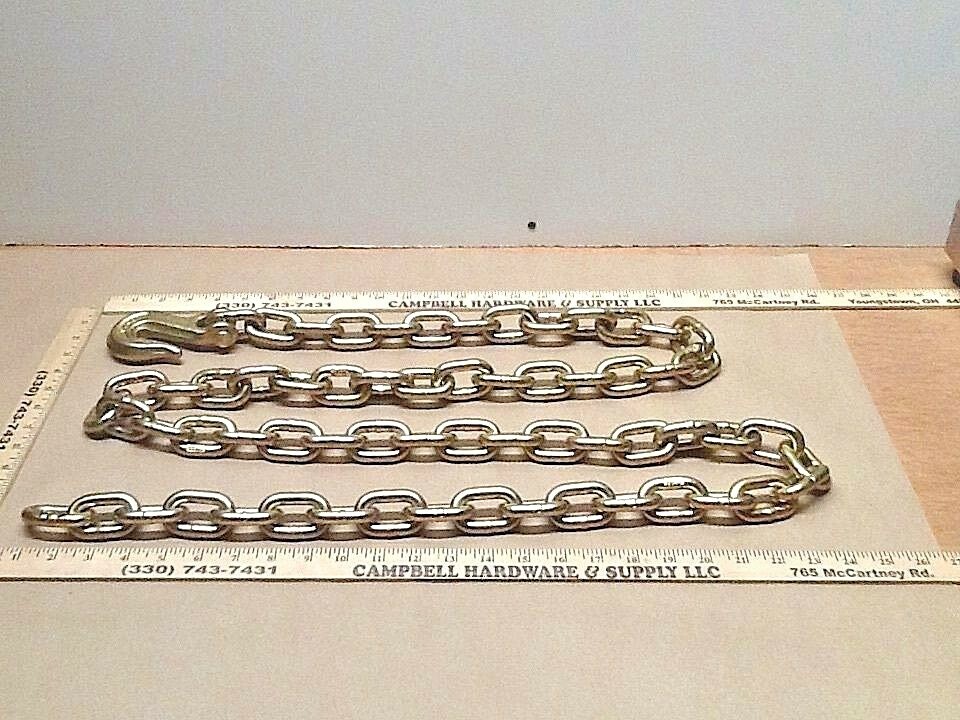 Auto Body Frame Machine Pull Chain 3/8" x 10' Grade 70 with 3/8' Grab