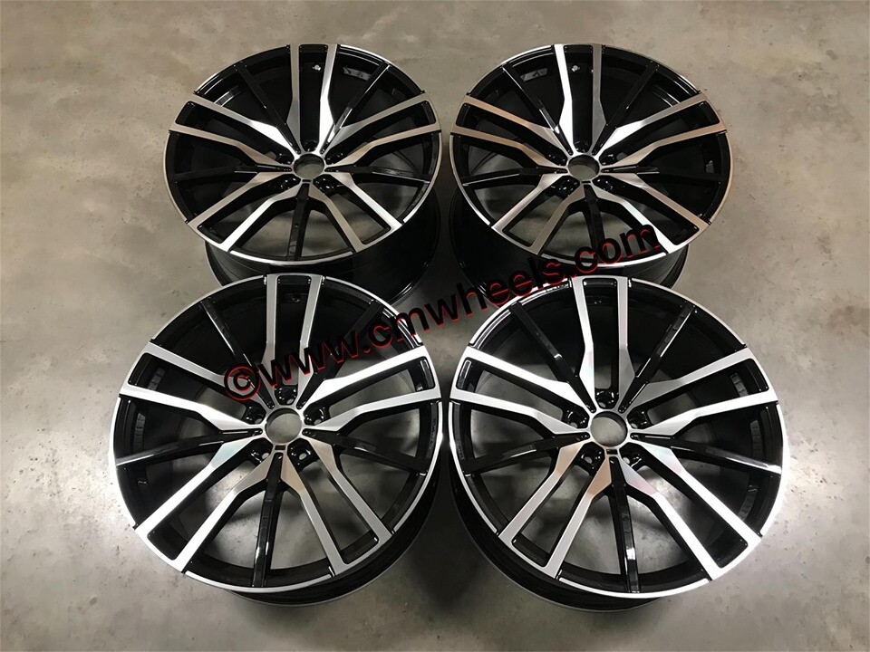 22″ Inch BMW X5 X6 742M Style Alloy Wheels 5x120 74.1 E70 E71 F15 F16 E53 in Dungannon, County