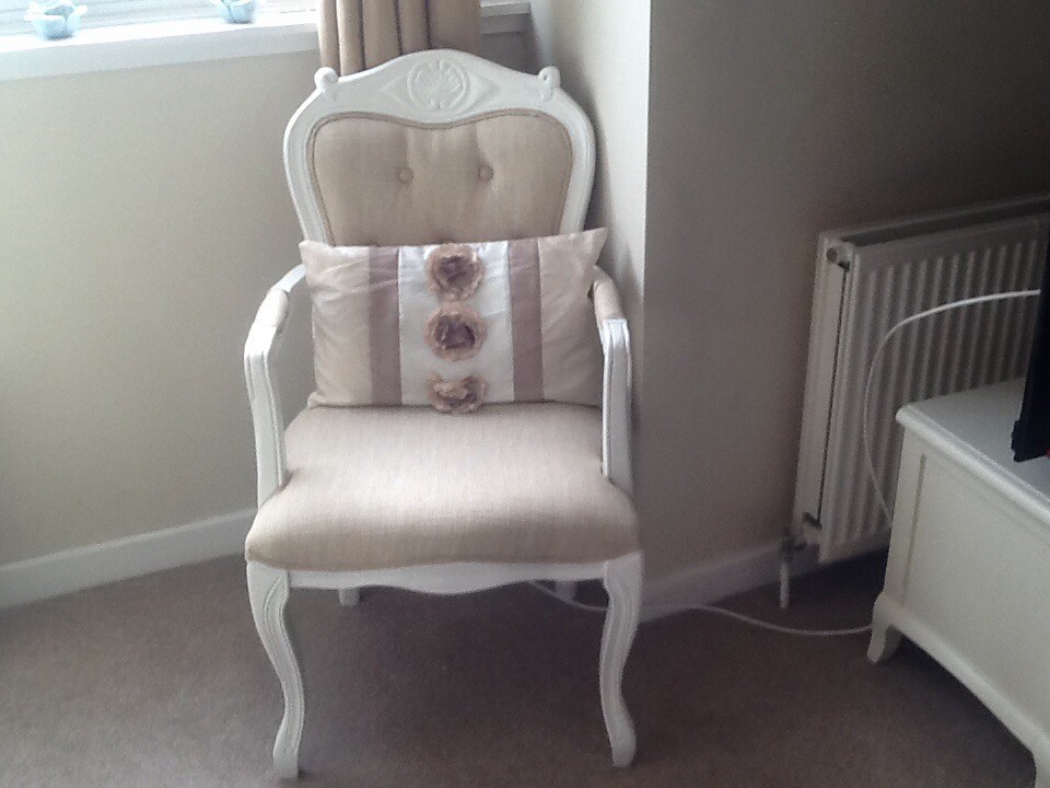 Ivory Coloured Bedroom Chair In Uddingston Glasgow Gumtree