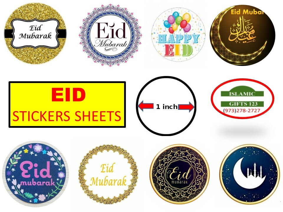 EID stickers Eid Favors Happy EID 200+Islamic Favor Eid Gifts Ramadan decoration
