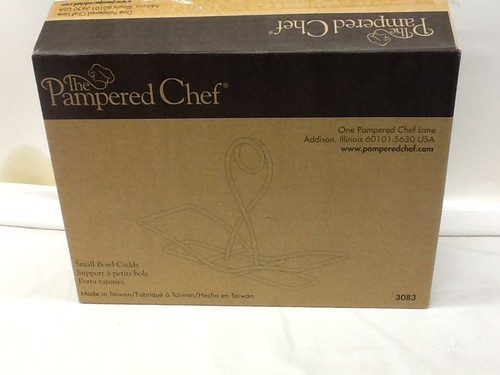 NIB PAMPERED CHEF SMALL BOWL CADDY - BLACK - #3083