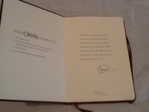 NEW Oprah's Life Class Brown Journal