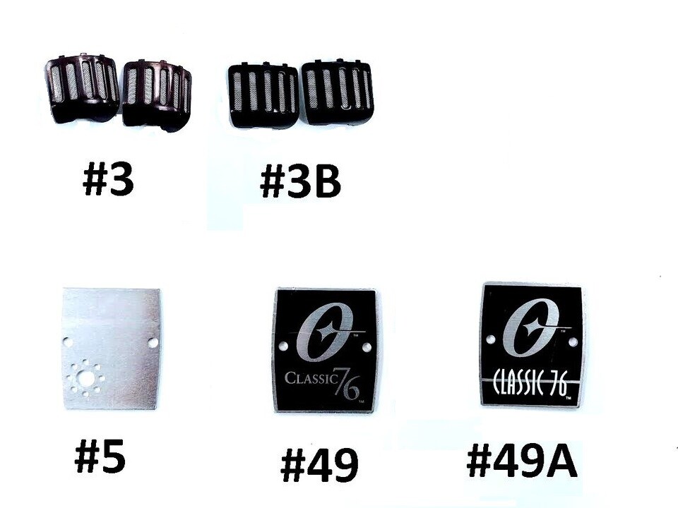 Parts for OSTER clippers CLASSIC 76 and A5,