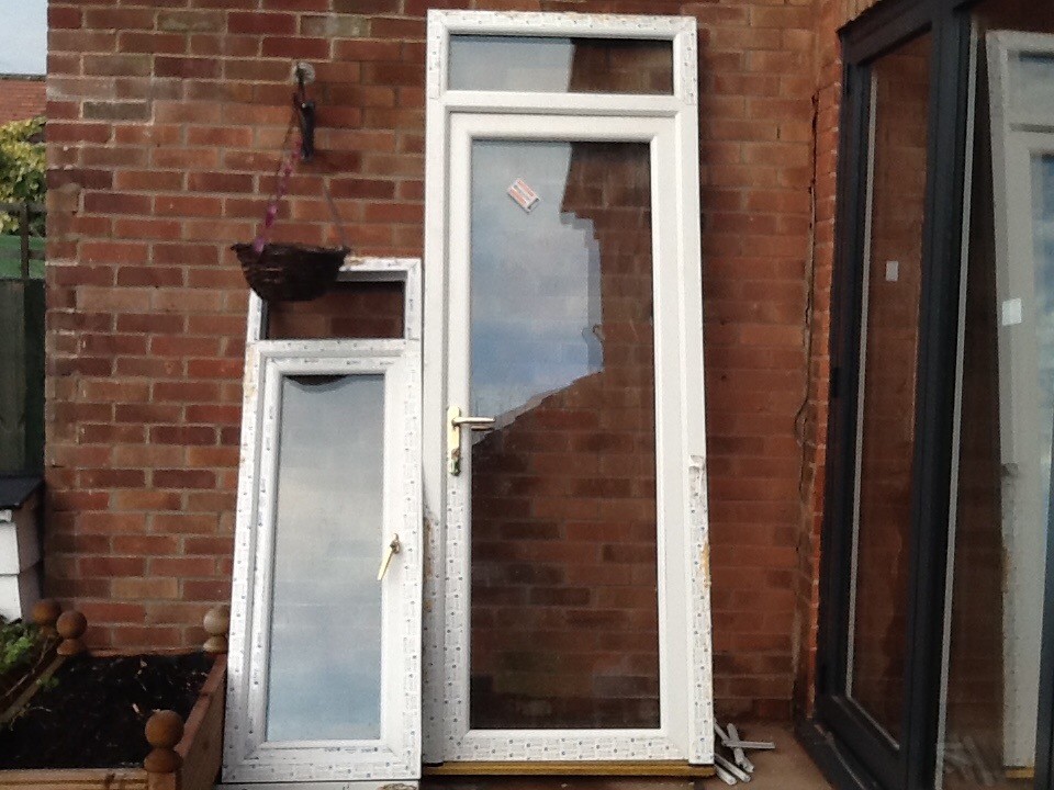 Upvc French Door Windows To Top Sides Inside White Exterior